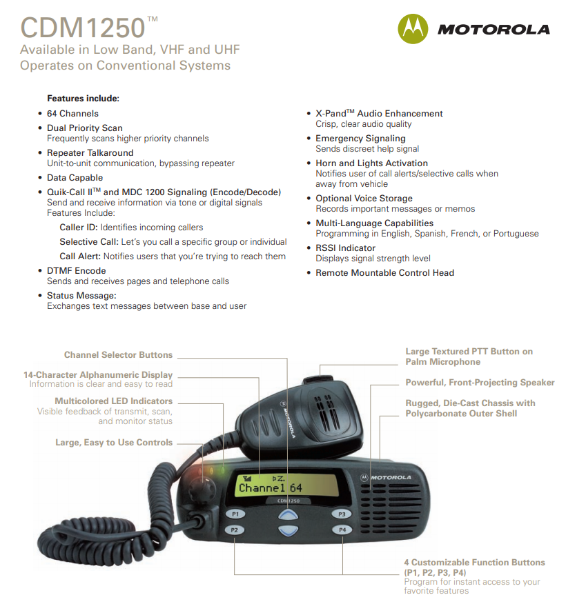 Motorola CDM-1250